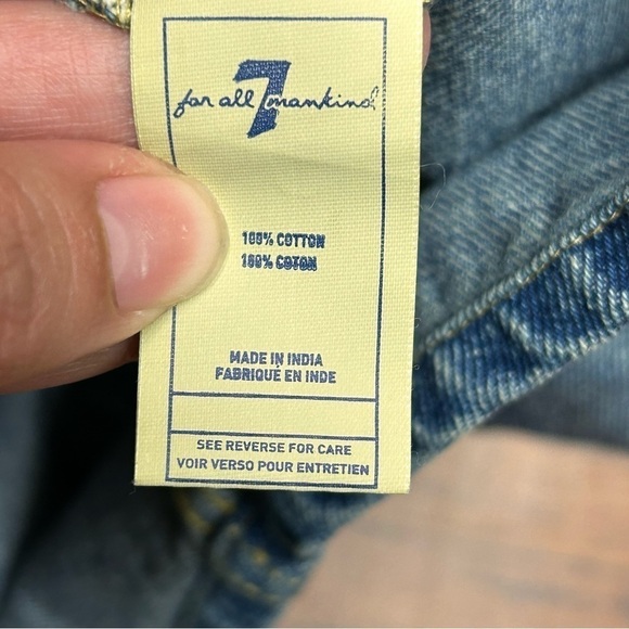 7 for all mankind cotton overalls dress NWT - Picture 3 of 6